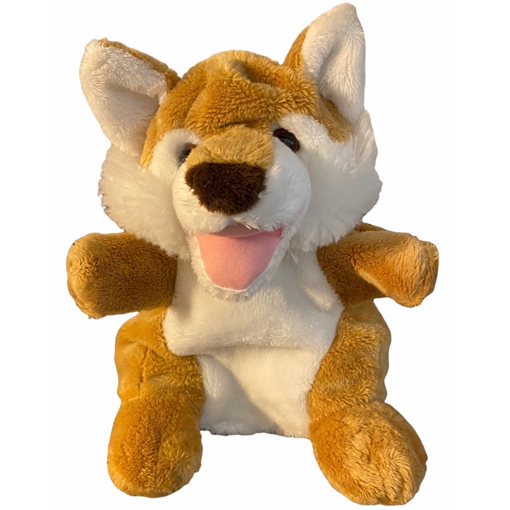 Dandee Plush 9” Fox Hand Puppet Forest Animal